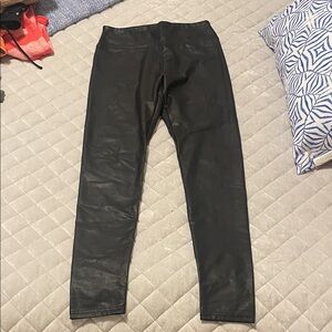 Black Faux Leather Leggings